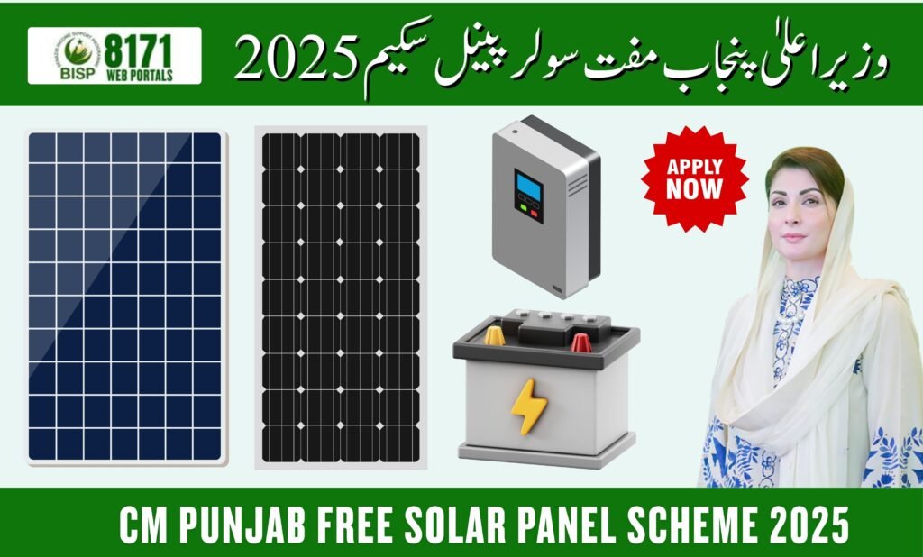 CM Punjab Free Solar Panel Scheme 2025