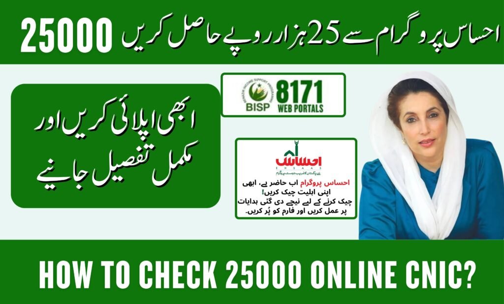 How to Check 25000 Online CNIC?