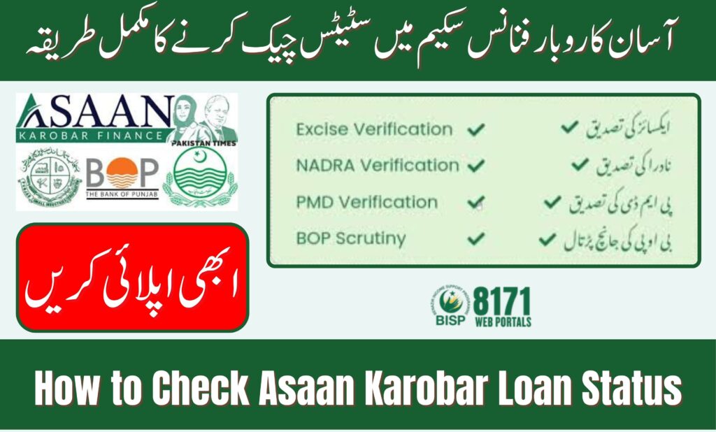 How to Check Asaan Karobar Loan Status