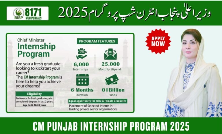 CM Punjab Internship Program 2025