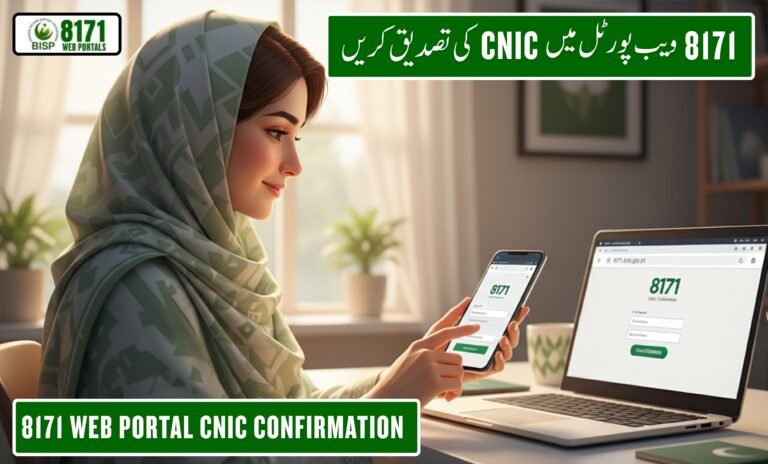 8171 Web Portal CNIC Confirmation